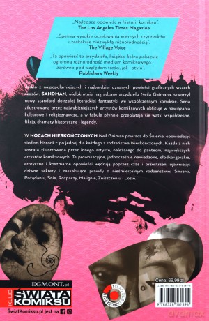 Sandman. Noce nieskończone - Neil Gaiman, Glenn Fabry, Milo Manara, Miguelanxo Prado, Paulina Braiter [KOMIKS]