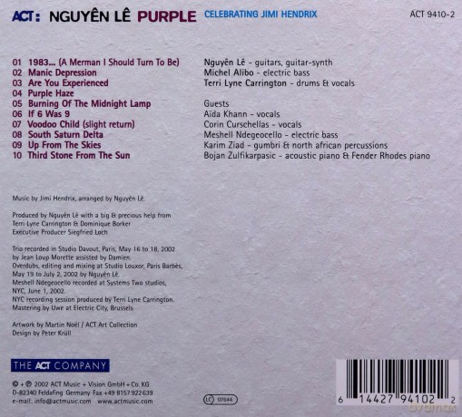 Le, Nguyen: Purple - Celebrating Jimi Hendrix [CD]