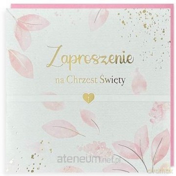 Zaproszenie Chrzest 5szt