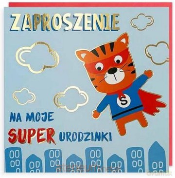 Zaproszenie Urodziny 5szt