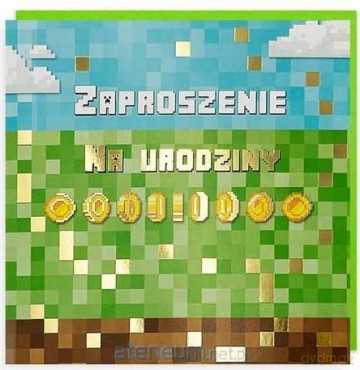 Zaproszenie Urodziny 5szt