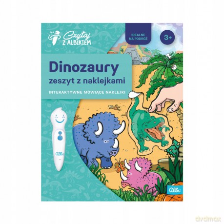 Czytaj z Albikiem. Zeszyt z naklejkami: Dinozaury 3+ [KSIĄŻKA]