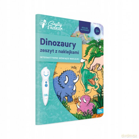 Czytaj z Albikiem. Zeszyt z naklejkami: Dinozaury 3+ [KSIĄŻKA]