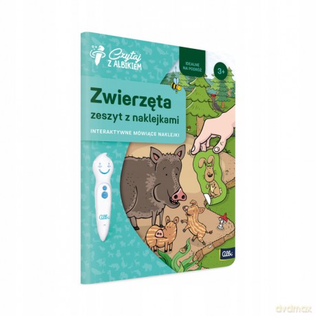 Czytaj z Albikiem. Zeszyt z naklejkami: Zwierzęta 3+ [KSIĄŻKA]