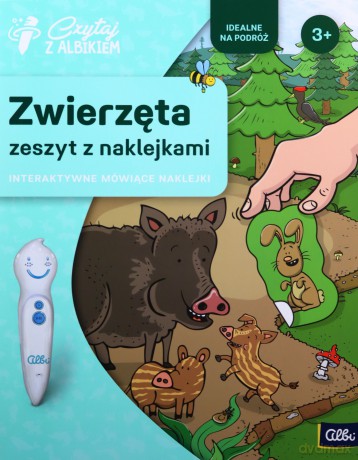 Czytaj z Albikiem. Zeszyt z naklejkami: Zwierzęta 3+ [KSIĄŻKA]