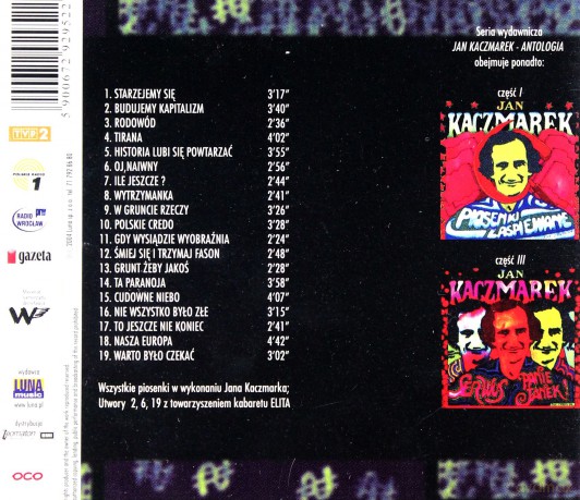 Jan Kaczmarek: Co Za Czasy [CD]