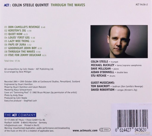 Steele, Colin Quintet (M. Buckley, D. Milligan, A. McDonnell, S. Ritchie): Through the Waves [CD]