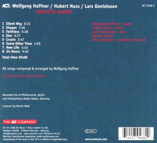 Haffner, Wolfgang (H. Nuss, L. Danielsson): Acoustic Shapes [CD]