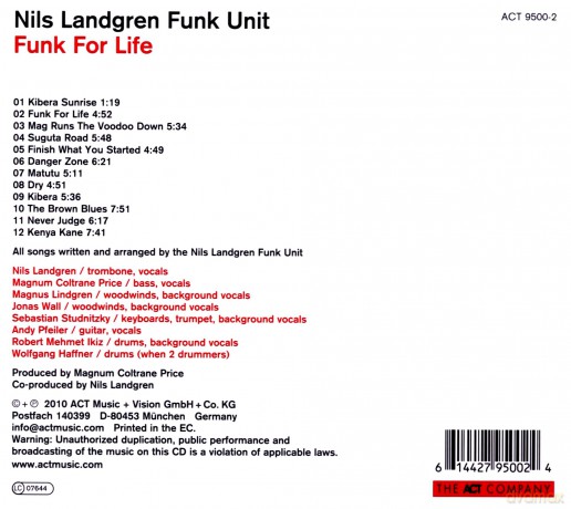 Landgren, Nils Funk Unit (M.C. Price, M. Lindgren, J. Wall, S. Studnitzky, A. Pfeiler, R.M. Ikiz, W. Haffner): Funk For Life [CD]
