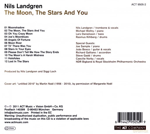 Landgren, Nils (M. Wollny, L. Danielsson, R. Kihlberg, J. Sample, J. Bosco, R. Galliano, S. Gadd, C. Norby): The Moon, The Stars And You [CD]