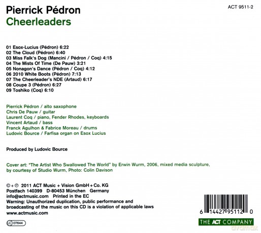 Pedron, Pierrick (C. De Pauw, L. Coq, V. Artaud, F. Agulhon, F. Moreau, L. Bource): Cheerleaders [CD]