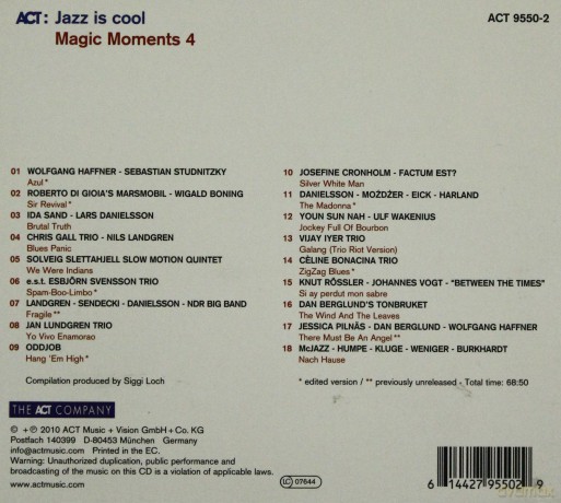 Various Artists: Jazz Is Cool: Magic Moments 4 [CD]