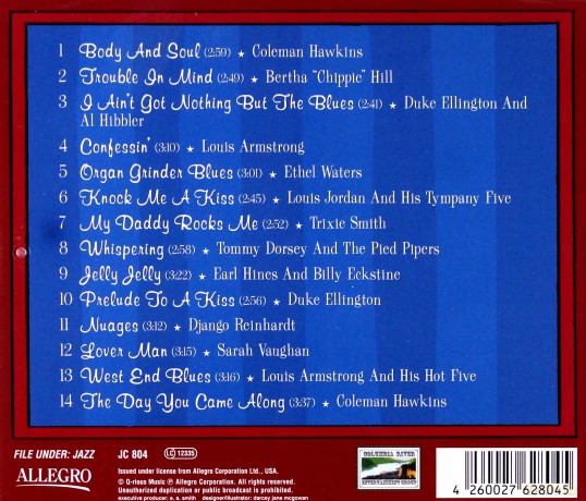 Various Artists: Jazz Cats (C. Hawkins, B. Hill, D. Ellington, L. Armstrong, E. Waters, L. Jordan, T. Smith, T. Dorsey, E. Hines, D. Reinhardt, S. Vaughan): Late Night Jazz [CD]