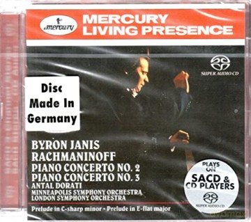 Janis Mso Lso Dorati: Mercury L.P. Rachmaninov Piano Concertos [CD]