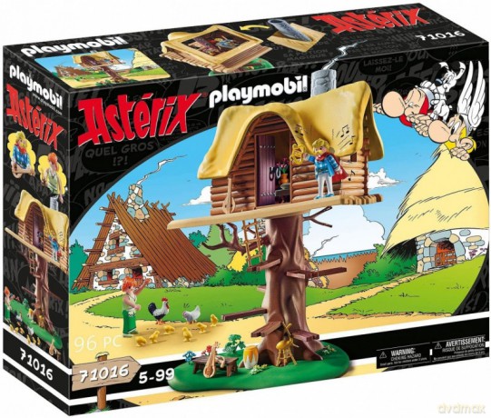 PLAYMOBIL Zestaw figurek Asterix 71016 Kakofoniks z domkiem na drzewie