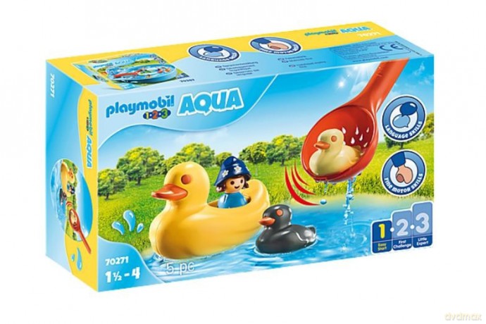 PLAYMOBIL Zestaw z figurkami 1.2.3 70271 AQUA Rodzina kaczuszek