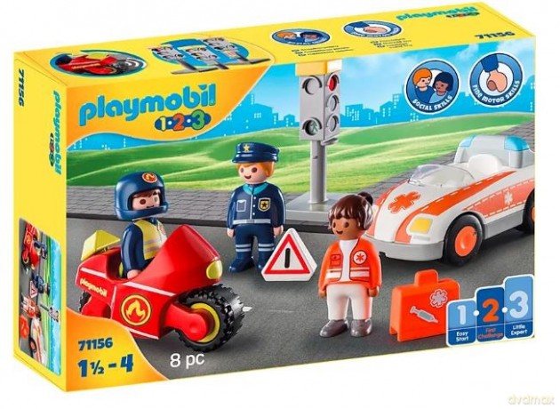 PLAYMOBIL Zestaw z figurkami 1.2.3 71156 Bohaterowie dnia codziennego