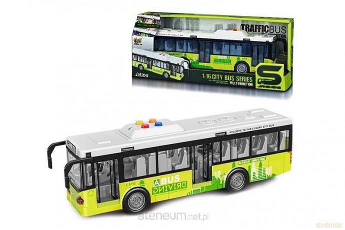 Autobus miejski z dźwiekiem i światłem