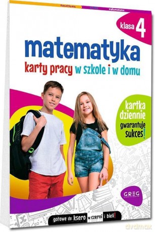 Matematyka SP 4 Karty pracy w szkole i w domu - Dorota Kożuch [KSIĄŻKA]