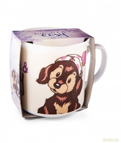 NICI Kubek jamnik Skida 400ml 9.5x9cm 