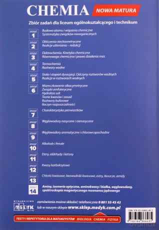Chemia nowa matura zeszyt 14 - Michał Fau [KSIĄŻKA]