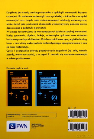 Dydaktyka matematyki. Szkoła ponadpodstawowa - Piotr Zarzycki [KSIĄŻKA]