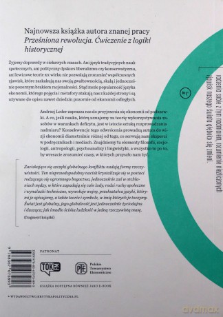 Ekonomia to stan umysłu. Ćwiczenie z semantyki języków ekonomicznych - Andrzej Leder [KSIĄŻKA]