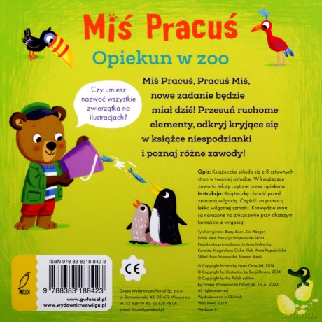 Miś Pracuś. Opiekun w zoo - Benji Davies [KSIĄŻKA]