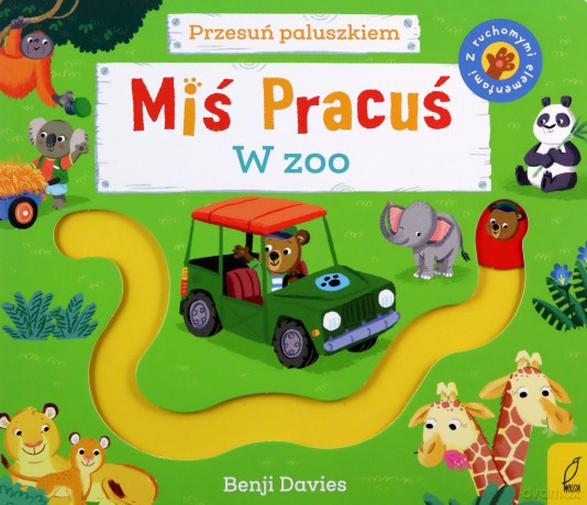 Miś Pracuś. Przesuń paluszkiem. W zoo - Benji Davies [KSIĄŻKA]