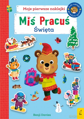 Miś Pracuś. Święta. Książka z naklejkami [KSIĄŻKA]