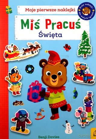 Miś Pracuś. Święta. Książka z naklejkami [KSIĄŻKA]