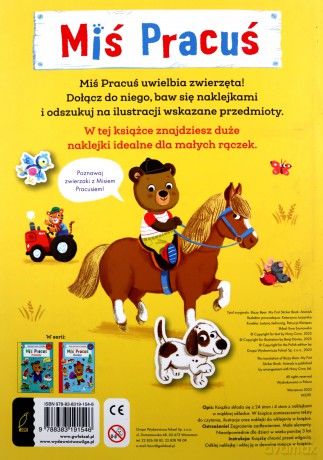 Miś Pracuś. Zwierzęta. Moje pierwsze naklejki [KSIĄŻKA]