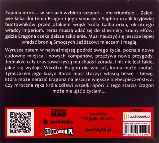 Najstarszy. Dziedzictwo (Tom 2) - Christopher Paolini [AUDIOBOOK]