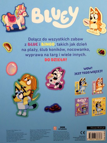 Naklejamy! Bluey. Książka do wyklejania [KSIĄŻKA]