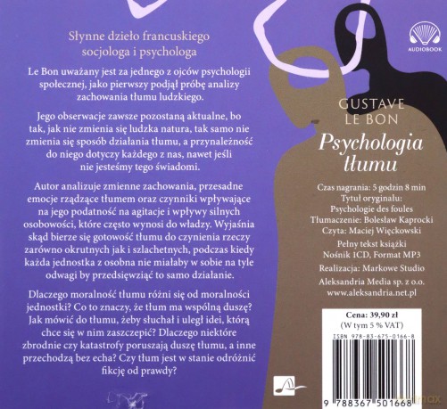 Psychologia tłumu - Gustave Le Bon [AUDIOBOOK]
