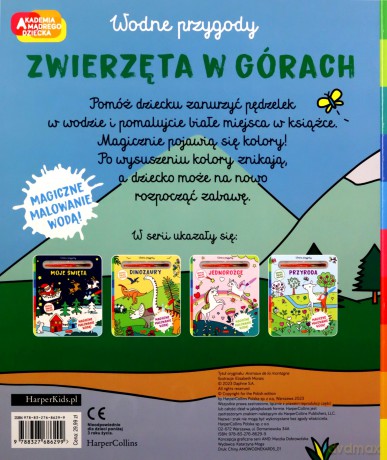 Zwierzęta w górach. Akademia mądrego dziecka. Wodne przygody [KSIĄŻKA]