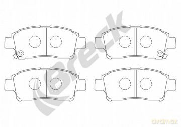 Zestaw klocków hamulcowych, hamulce tarczowe Breck 23348 00 701 10 Toyota