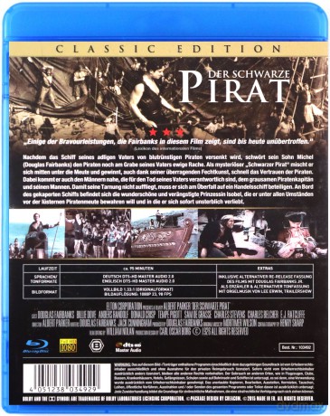 The Black Pirate (Czarny pirat) [Blu-Ray]