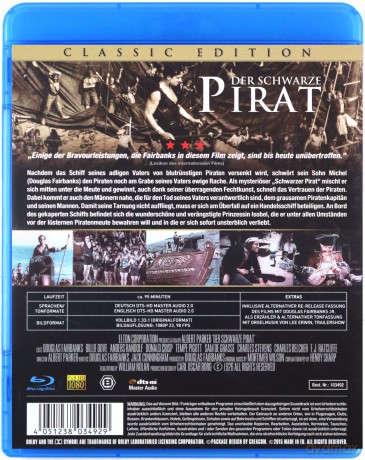 The Black Pirate (Czarny pirat) [Blu-Ray]