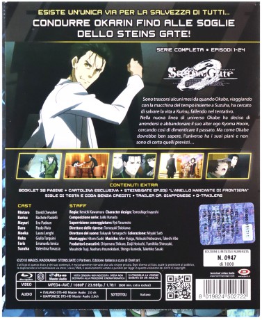 Steins Gate 0 (Eps 01-24) [4xBlu-Ray]