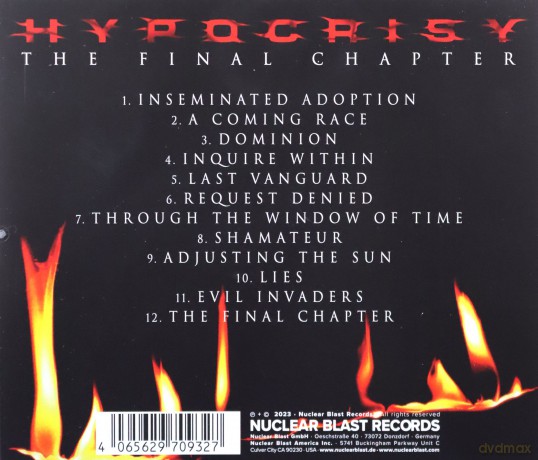 Hypocrisy: The Final Chapter [CD]