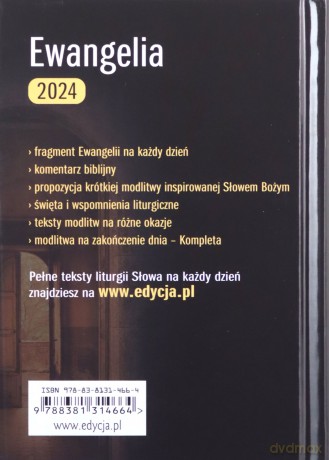 Ewangelia 2024 - mały format [KSIĄŻKA]