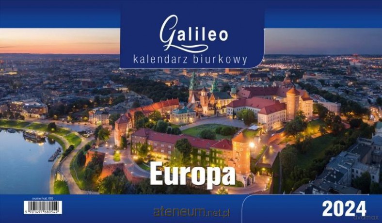 Kalendarz 2024 Biurkowy Galileo Europa [KALENDARZ]
