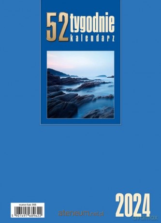 Kalendarz 2024 Biurkowy stojący niebieski [KALENDARZ]