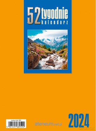 Kalendarz 2024 Biurkowy stojący żółty [KALENDARZ]