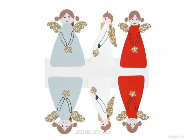 Klamerka drewniana anioły