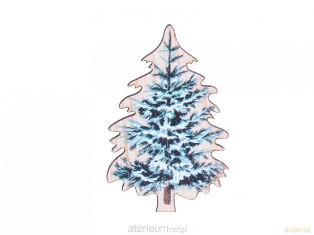 Klamerka drewniana BN choinka 4cm 9szt