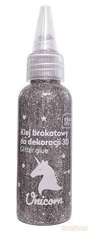 Klej do dekoracji brokatowy 50ml Unicorn (12szt)