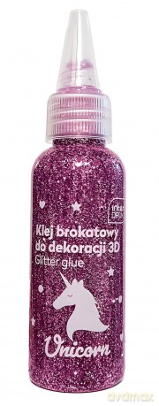 Klej do dekoracji brokatowy 50ml Unicorn (12szt)