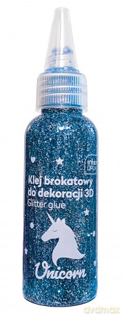 Klej do dekoracji brokatowy 50ml Unicorn (12szt)